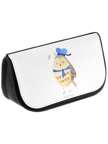 Mr. & Mrs. Panda Kulturbeutel Eule Matrose ohne Spruch in Weiß