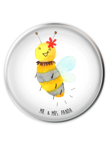 Mr. & Mrs. Panda Stöpsel Waschbecken Biene Blume ohne Spruch in Weiß