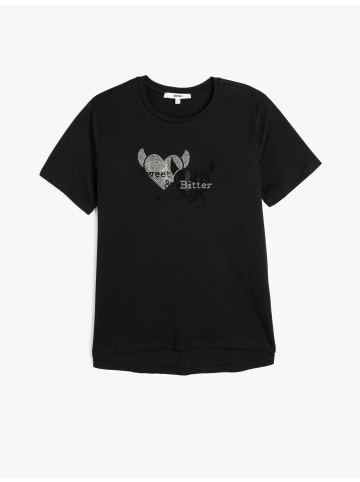KOTON TSHIRT SS in Schwarz