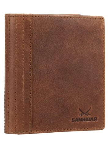 Sansibar Geldbörse echt Leder in cognac