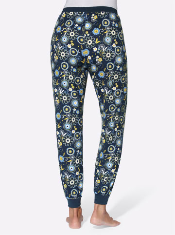 Sieh an! Schlafanzughose in dunkelblau-bedruckt