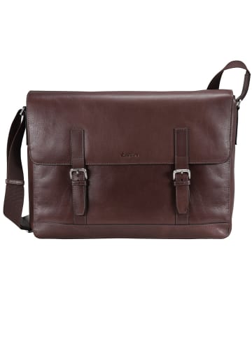 Esquire Vienna Messenger Leder 40 cm in mocca