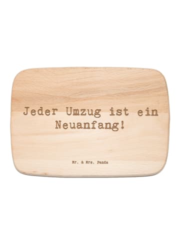 Mr. & Mrs. Panda Frühstücksbrettchen Spruch Umzug Neuanfang mit ... in Transparent