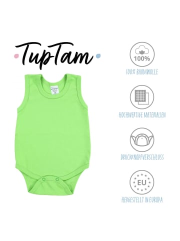 TupTam Baby Jungen Achselbody 5er Pack in gelb/grün