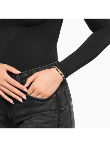 Thomas Sabo Bead-Armband In Erd- Und Grüntönen in silber, bunt