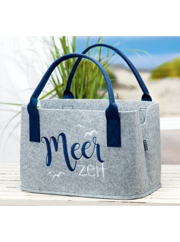 GMD Living Filztasche "Meerzeit" in Hellgrau