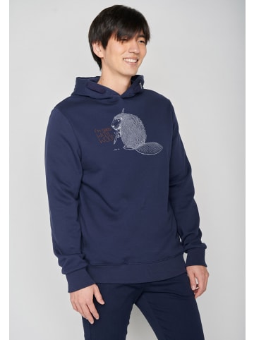 GreenBomb Hoodie Animal Beaver in Marineblau