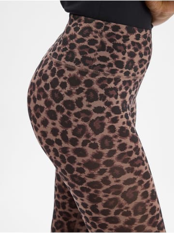 Marie Lund Leggings in camel schwarz