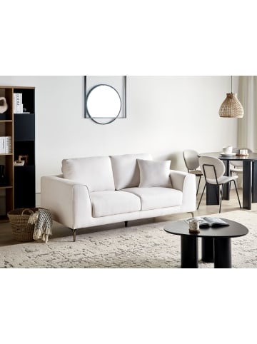 Beliani 2-Sitzer Sofa REINEN in Weiß/Schwarz - (W) 174 x (H) 87 x (L) 95 cm