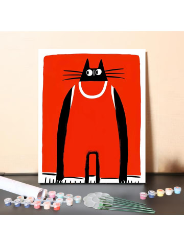 ARTNANAS DIY Malen nach Zahlen Set-"Stolze Katze" 