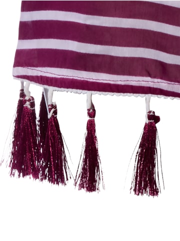 Venice Beach Strand-Kaftan in aubergine ecru - 0001