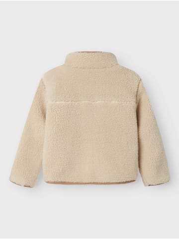 name it Teddyfelljacke NMNMATTIA SHERPA JACKET PB in moonbeam