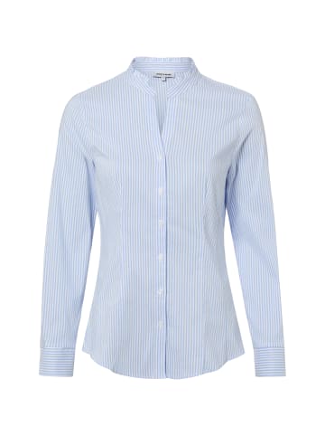 More & More Bluse in hellblau weiß
