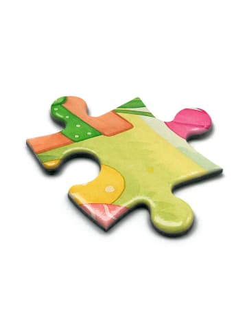 Mr. & Mrs. Panda Puzzle Hase Tulpen Design mit Spruch in Weiß