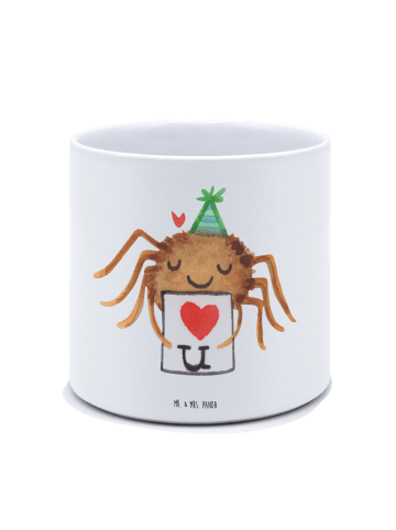 Mr. & Mrs. Panda Blumentopf Spinne Agathe Brief ohne Spruch in Weiß