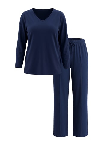 Ulla Popken Pyjama in nachtblau