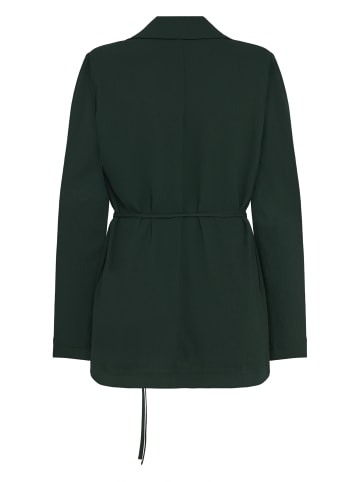 Zero Longblazer strukturiert mit Bindedetail in Green Forest