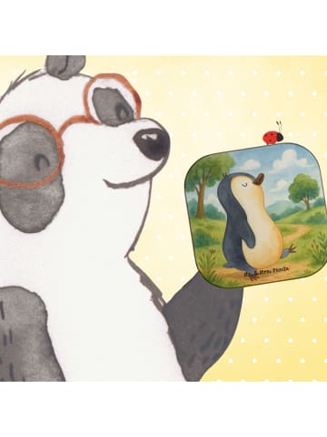 Mr. & Mrs. Panda Untersetzer Pinguin mHerzieren Design ohne Spruch in Weiß