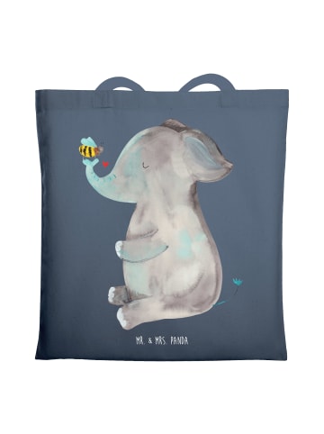 Mr. & Mrs. Panda Einkaufstasche Elefant Biene ohne Spruch in Indigo Blue
