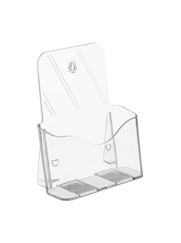 relaxdays 4x Prospekthalter in Transparent - DIN A5