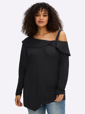 sheego by Joe Browns Langarm-Shirt in schwarz