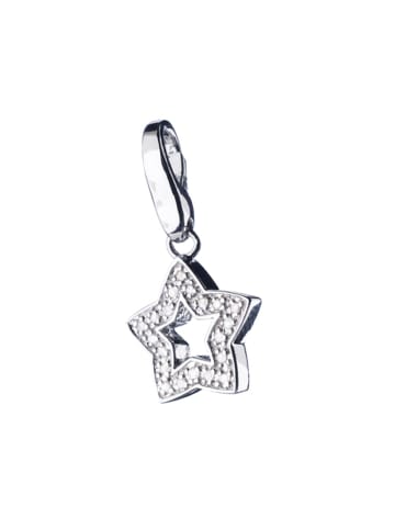 Giorgio Martello Milano Charm Stern Mit Zirkonia in Silber