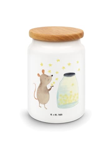 Mr. & Mrs. Panda Teedose Maus Sterne ohne Spruch in Weiß