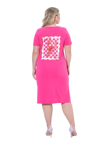 MIAMODA Midikleid in hibiskuspink