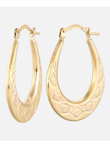 Vanlere Creolen aus 375 Gelbgold