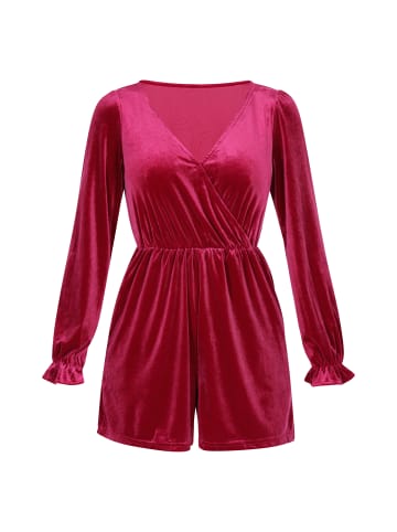 faina Jumpsuit in Wine Red