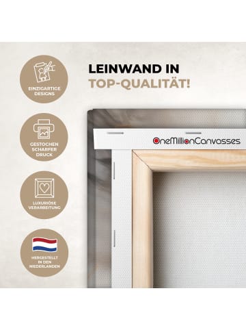 OnlyWow Leinwand Bilder Abstrakte Kunst Marmoroptik