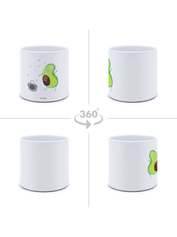 Mr. & Mrs. Panda Blumentopf Avocado Tanzen ohne Spruch in Weiß