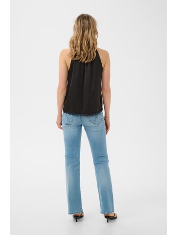 Cream Ärmellose Bluse CRAlmina A-shape in Pitch Black