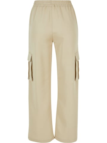 Urban Classics Urban Classics Damen Ladies Vicose Straight Leg Cargo Pants in concrete
