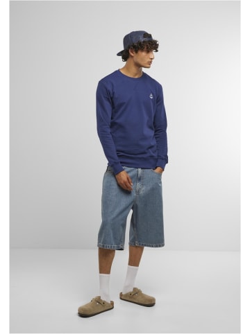 Mister Tee Pullover "Anchor Sign Emb Light Crew Sweatshirt" in Blau