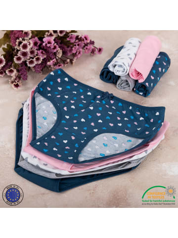 LOREZA 10er Set Slips - Herz - Bunt