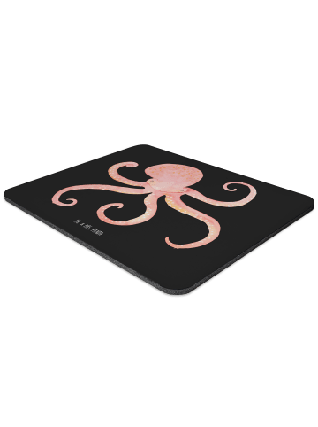 Mr. & Mrs. Panda Mousepad Tintenfisch ohne Spruch in Schwarz