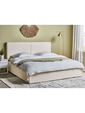 Beliani Doppelbett MOISSAC in Weiß/Schwarz - (W) 197 x (H) 108 x (L) 224 cm