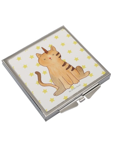 Mr. & Mrs. Panda Schminkspiegel Einhorn Katze ohne Spruch in Weiß