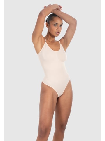 SMILODOX 3x String Bodysuit Nysa in Beige