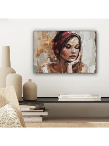 MuchoWow Leinwand bilder Träumendes Porträt (BxH)