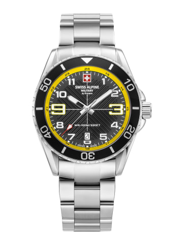 Swiss Alpine Military by Grovana Quarzuhr für Herren in silber