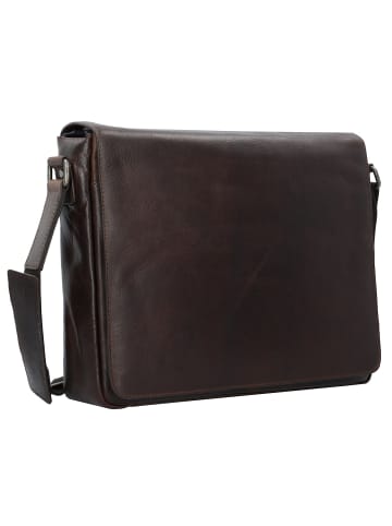 Leonhard Heyden Roma Messenger Leder 38 cm Laptopfach in braun