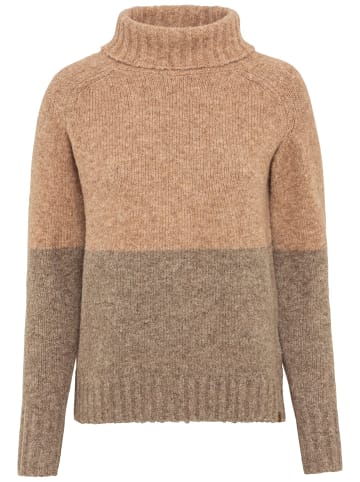 Camel Active Strickpullover mit Rollkragen in Braun