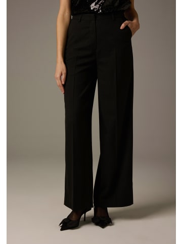 More & More elegante Marlenehose, gestreift in fine pin stripe w lurex