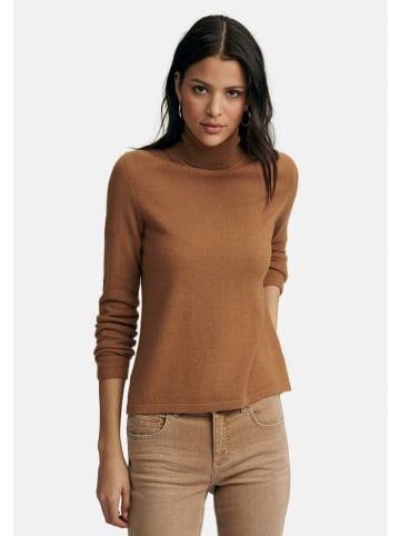 PETER HAHN Pullover cashmere in CAMEL-MELANGE