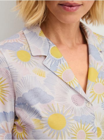 Calida Pyjama in harmony blue print