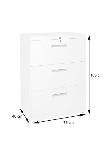 MCW Hängeregisterschrank A10, 103x76x46cm grau-dunkelgrau