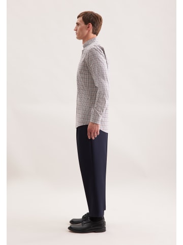 Seidensticker Flanellhemd Regular in Braun