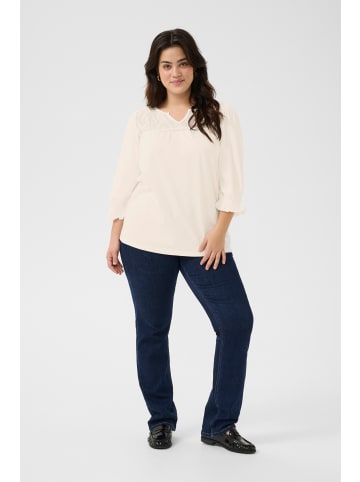 KAFFE curve Langarm-Bluse KCsanne in Chalk